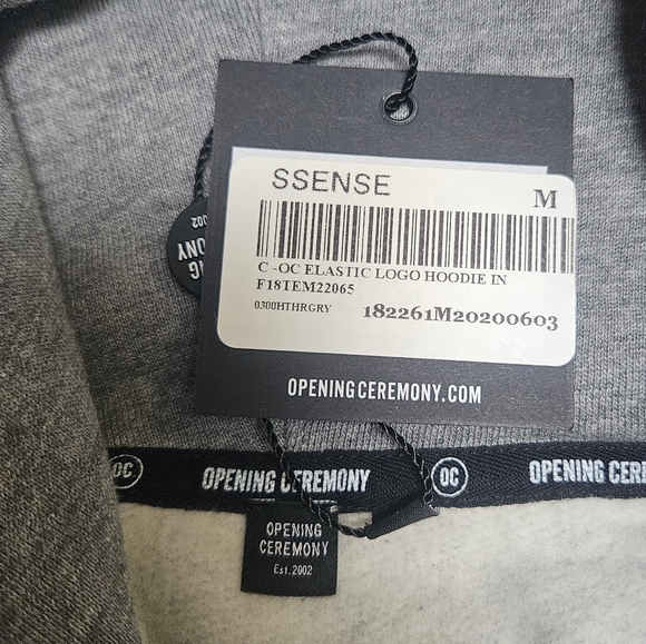 BNWT Opening Ceremony French terry hoodie, sz M - Picture 6 of 6